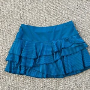 Lucky in Love Teal Tiered Tennis Skort